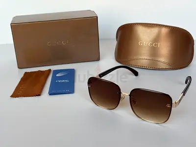 Gucci square gradient sunglasses - brown/gold