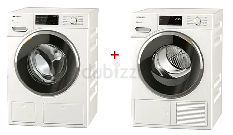 High Professional Brand Miele W1 WWI860 WPS PWash  TDos 9 KG  / Miele T1 TWF760WP EcoSpeed Dryer