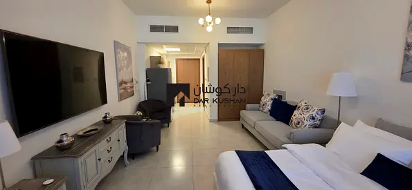 استوديو مفروش | نجوم بن غاطي | الوصول إلى الشرفة والمسبح