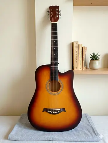 Sunburst Cutaway Acoustic Guitar - Good Condition