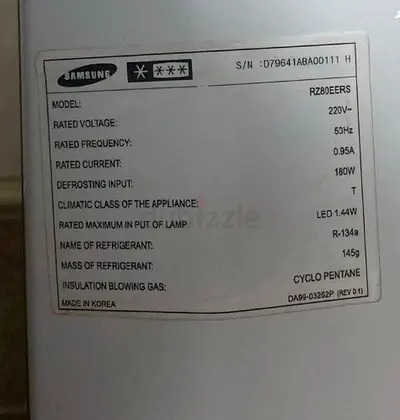 Samsung Refrigerator (RZ80EERS) - Good Working Condition