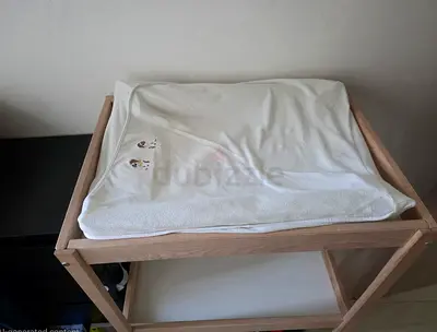 Wooden Baby Changing Table with Padded Mat