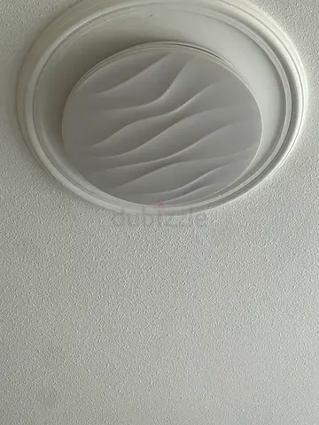 Modern Wave Pattern Round Flush Mount Ceiling Light
