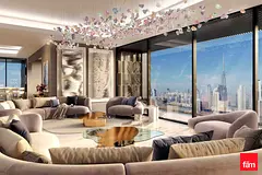 Panoramic Burj Khalifa And Canal View
