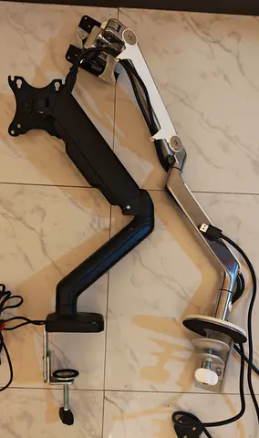 Adjustable Monitor Arm Mounts (Desk Clamp) - Used