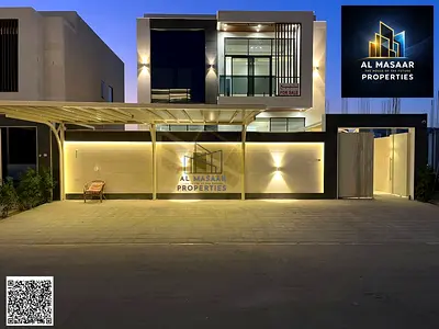 Villa in Al-Haliou with a unique design, price includes fees, electricity, water, central air conditioning, freehold ownership for all nationalities.