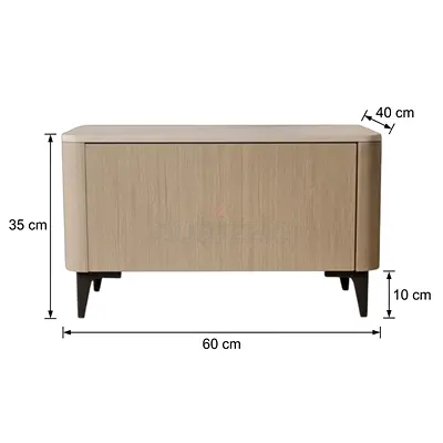 Brand New Luxury Bedside Table | Tile Top | Push-to-Open | Premium Quality