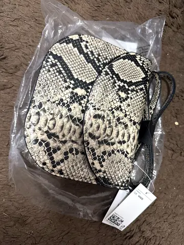 Snakeskin Print Crossbody Handbag