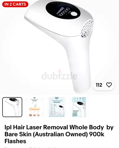 IPL Hair Laser Removal Handset - 900k Flashes (Brand New)