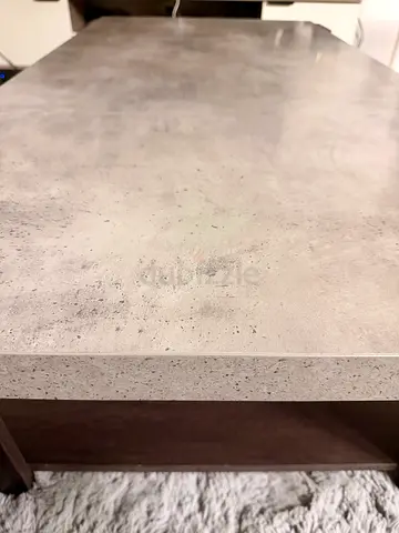 Modern Rectangular Coffee Table with Lower Storage Shelf