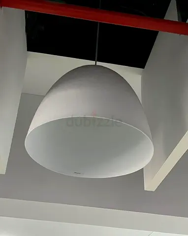 Large White Dome Pendant Ceiling Lamp
