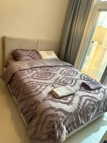 Queen bed with mattress and bedhead - perfect condition