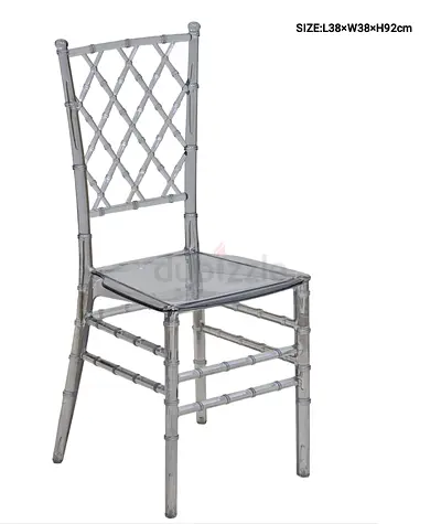 Clear Acrylic Chiavari Style Dining Chair - Single