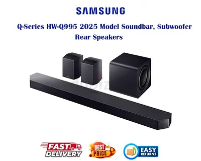 Samsung Q-Series 2025 Model - Soundbar 11.1.4ch with Subwoofer and Rear Speakers - FREE DELIVERY