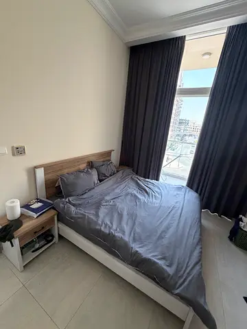 King bed frame with mattress, headboard, bedside tables and dresser - good condition