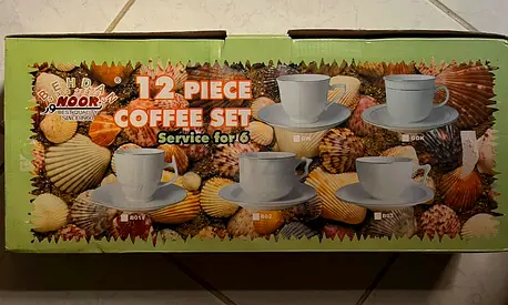 12-Piece Coffee Cup  Saucer Set
