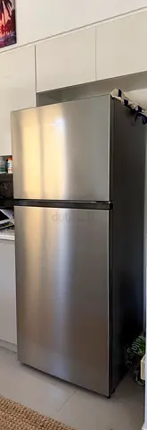 Used Samsung Top Freezer Refrigerator - Stainless Steel, Good Condition