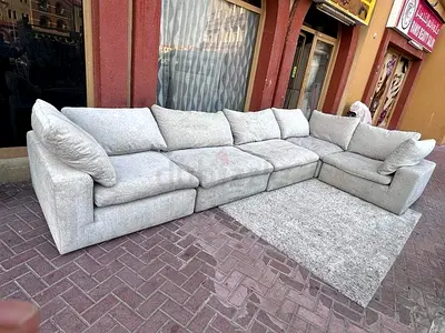 Pan Emirates Feather filled Sofa Excellent Condition