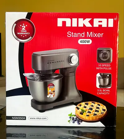 Nikai 400W Stand Mixer with 3.5L Bowl (Boxed, Unused)