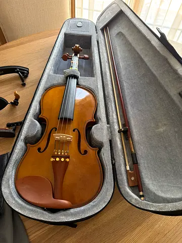 Full-size Violin with Case and Bow - Good Condition