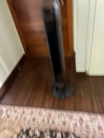 Slim tower fan — working condition, good for indoors and outdoors
