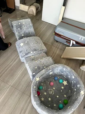 Foam Climbing Blocks with Ball Pit