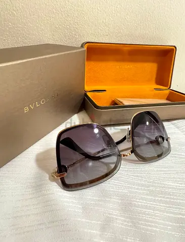 Bvlgari Brown Gradient Womens Sunglasses with Original Case