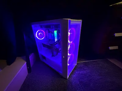 White RGB Gaming PC
