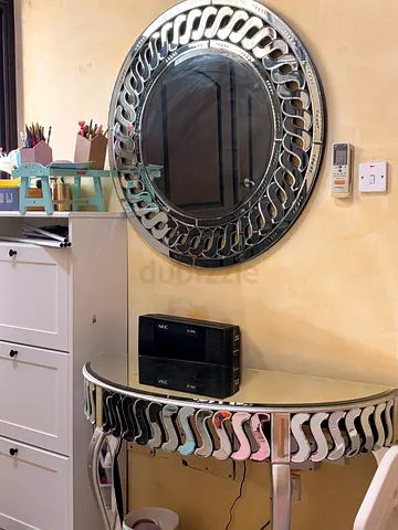 Console and mirror