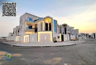 Corner villa 6 BR, elevator ,Registration fees, electricity, water, furniture and pool, in Al-Helio 2