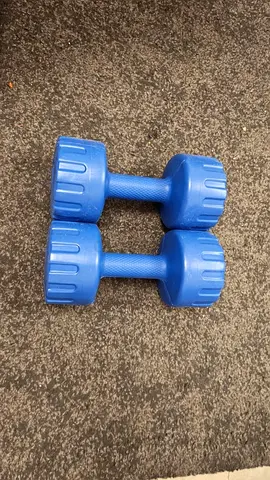 Pair of 3kg Plastic Dumbbells - Good Condition