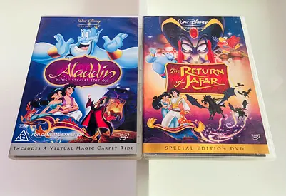 2 Aladdin / The Return of Jafar DVD’s