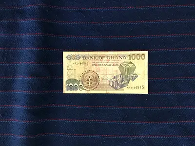 RARE VINTAGE 2003 GHANA 1000 CEDIS BANKNOTE