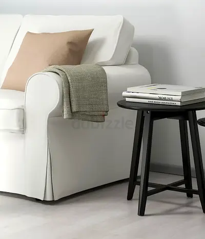 Small Round Black Side Table / Accent Table