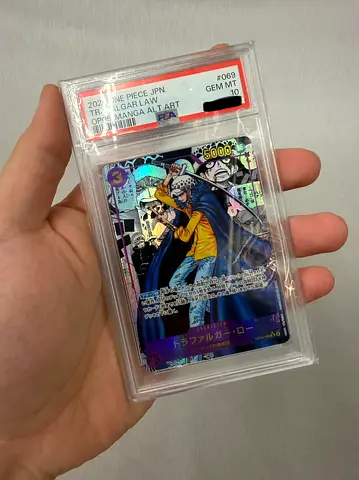 2023 OP05 One Piece Trafalgar Law Manga Art PSA10