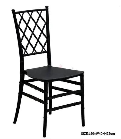 Black Chiavari Style Dining Chair - Solid Condition