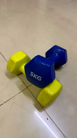 Pair of neoprene dumbbells — 5 kg each
