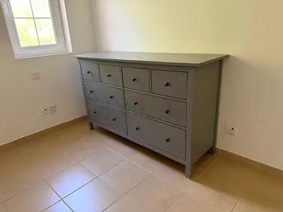 Grey 8-Drawer Dresser / Chest of Drawers - IKEA HEMNES