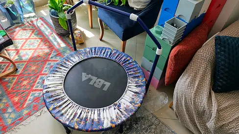 Mini rebounder trampoline for home workouts - good condition
