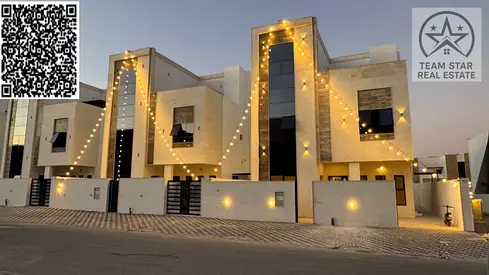 High-end finished villa, first occupancy, spacious rooms with built-in wardrobes