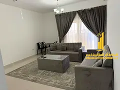 Luxury one-bedroom apartment with a balcony in Ajman, Al Hamidiya. Fully furnished, available for m