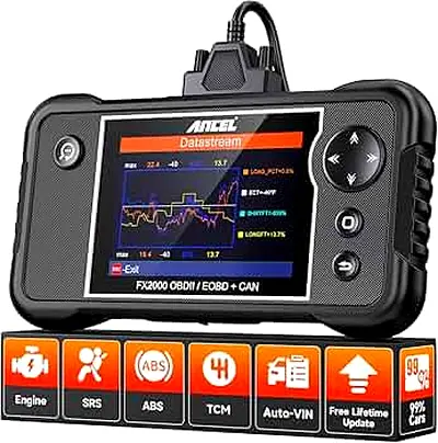 ANCEL FX2000 OBD2 Scanner Diagnostic Tool, ABS SRS Transmission Airbag Car Scanner, Check Engine Car