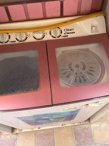 Used Clikon Compact Twin Tub Washing Machine (Pink/White) - Working (Pick up Date 16 Jun)