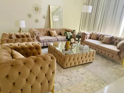 Stylish Velvet Sofa Set for a Luxury Look