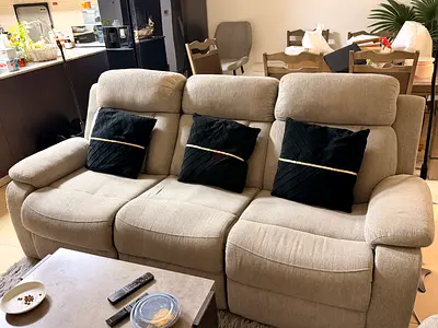 Comfortable 3 + 2 Seater Fabric Sofa recliner