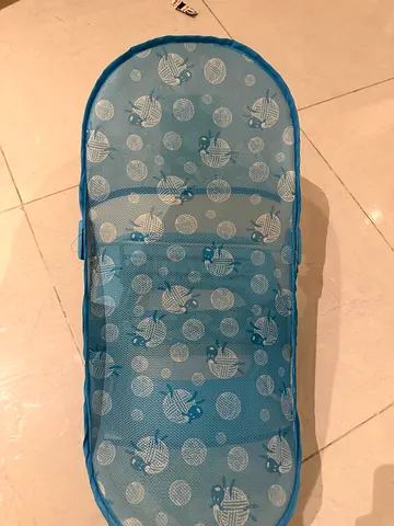 Blue Baby Bath Tub with Mesh Support (Used)
