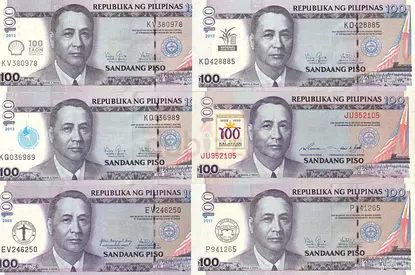 PHILIPPINES 100 PESOS COMMEMORATIVE BANKNOTE SET 2008-2012