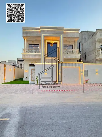 Affordable luxury villa in the most prestigious area of ​​Ajman, freehold ownership for all nationalities.
