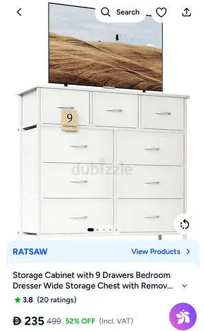 Set of 9 Fabric Storage Drawers / Foldable Closet Organizers - White ( clean and no issues!)