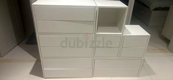 IKEA cabinets white colour Eket style